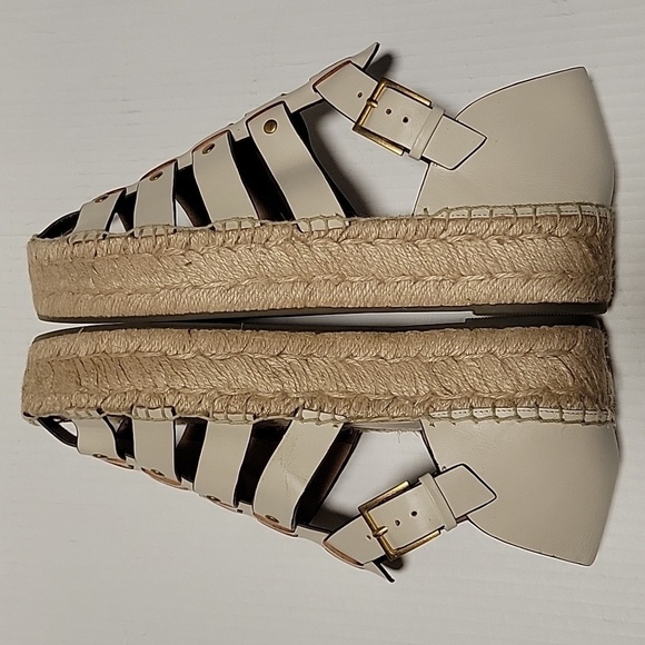 Tory Burch Fisherman Platform Espadrille Sandals - Picture 7 of 13